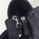 Replica Black Small Rockstud Handle Bag With Stones Replica Black Small Rockstud Handle Bag With Stones
