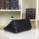 Replica Black Small Rockstud Handle Bag With Stones Replica Black Small Rockstud Handle Bag With Stones