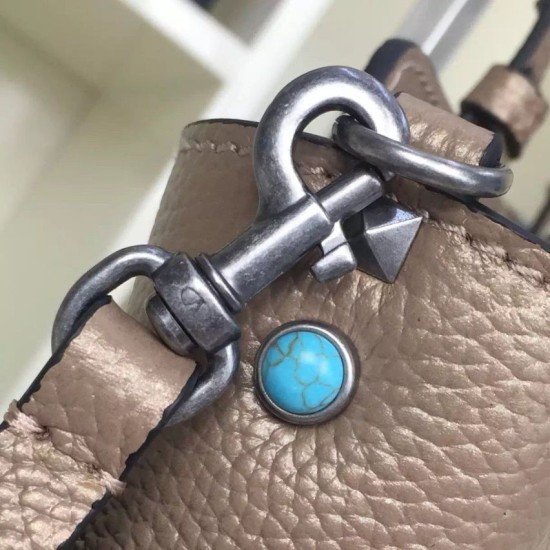 Fake Bronze Rockstud Rolling Small Tote With Stones Replica Replica Bronze Rockstud Rolling Small Tote With Stones
