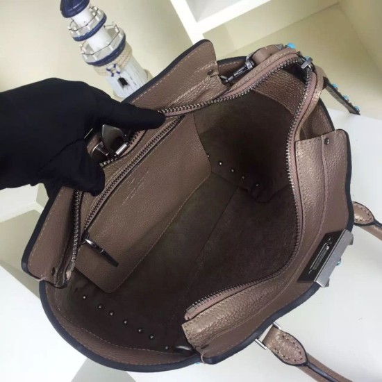 Fake Bronze Small Rockstud Handle Bag With Stones Replica Fake Bronze Small Rockstud Handle Bag With Stones Replica