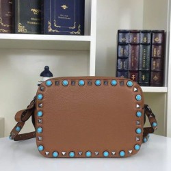 Replica Camel Rockstud Camera Bag With Stones