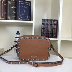 Replica Camel Rockstud Camera Bag With Stones