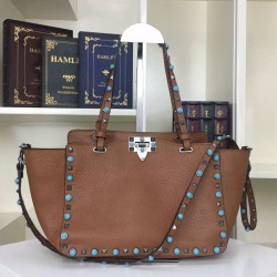 Replica Camel Rockstud Rolling Small Tote With Stones