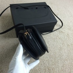 Replica Logo-Go Cross Body Bag In Black Leather Fake Logo-Go Cross Body Bag In Black Leather Replica