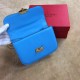 Replica Small Chain Shoulder Bag In Light Blue Calfskin Replica Small Chain Shoulder Bag In Light Blue Calfskin