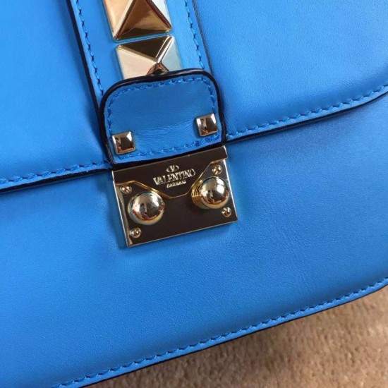 Replica Small Chain Shoulder Bag In Light Blue Calfskin Replica Small Chain Shoulder Bag In Light Blue Calfskin