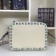 Replica White Rockstud Camera Bag With Stones Fake White Rockstud Camera Bag With Stones Replica