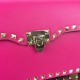Fake Bi-colour Rockstud Rose Red Shoulder Bag Replica