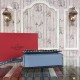 Replica Rockstud Shoulder Bag In Light Blue Calfskin